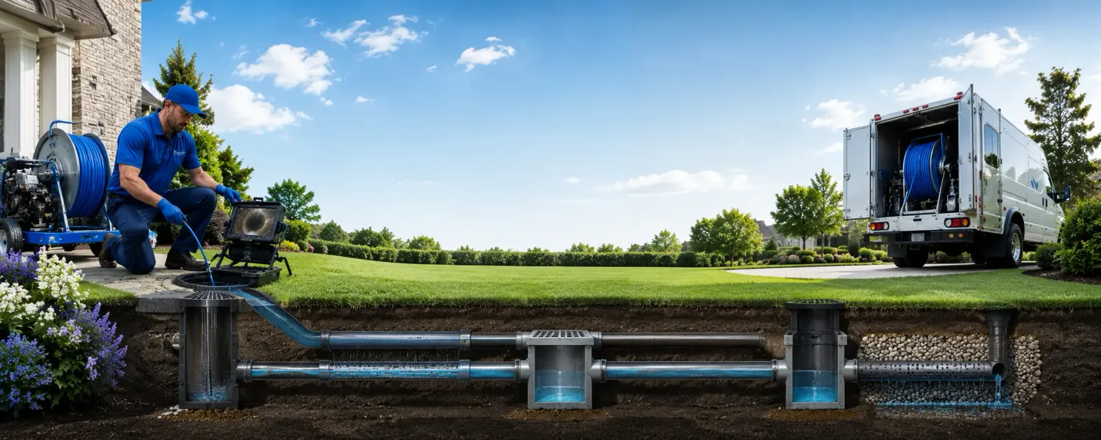 Outdoor drain cleaning information for Plymouth, CA